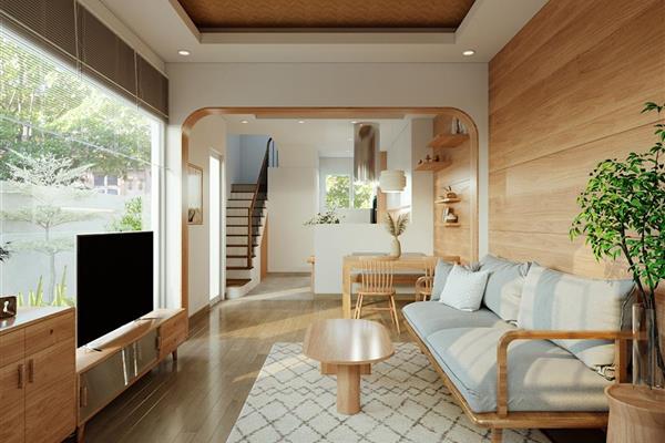 Một phương án thiết kế mang phong cách zen cho không gian nhà phố