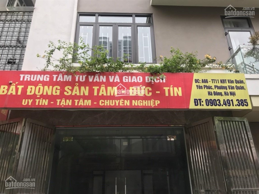 Bán liền kề văn quán, mặt đường nguyễn sơn hà thông ra phùng hưng, 100m2*5t, 24 tỷ 0903 491 ***