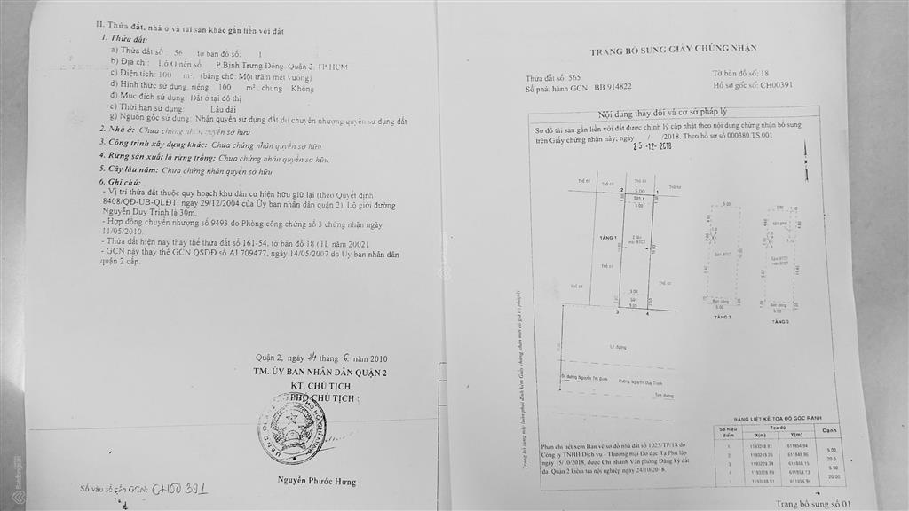 Chính chủ gửi bán nhà đất mặt tiền đường nguyễn duy trinh, quận 2, thành phố thủ đức