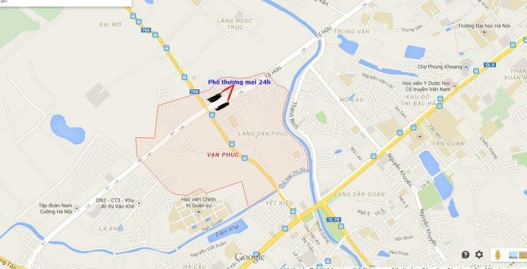 Khu nhà phố thương mại 24h