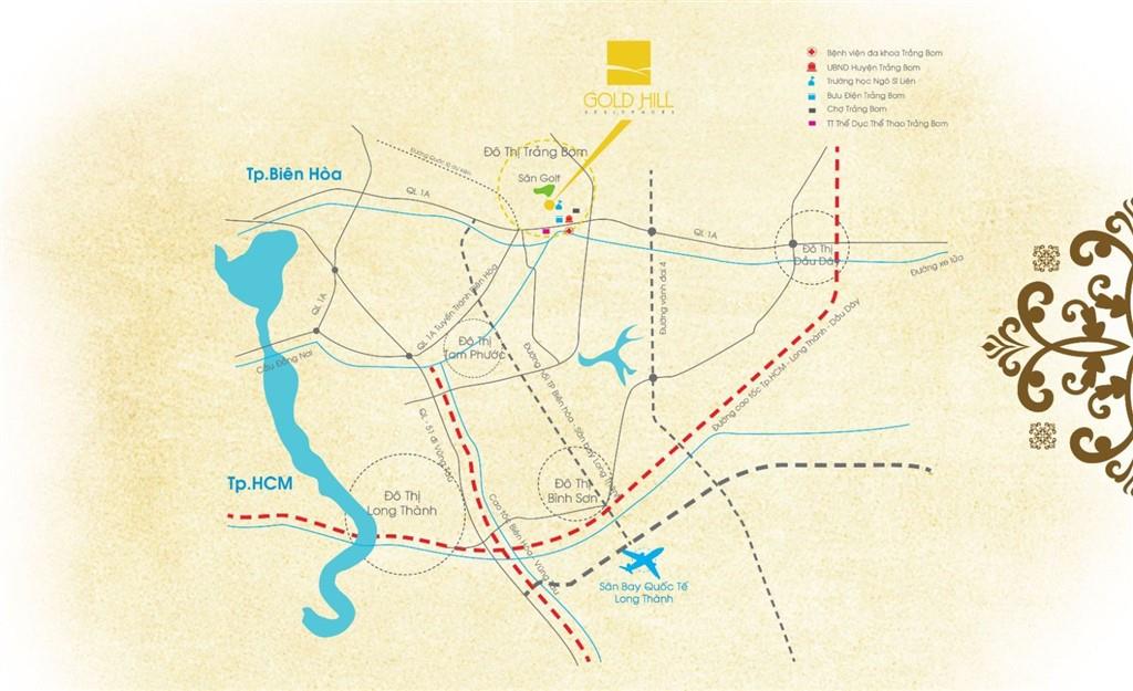 Vị trí của Khu đô thị Gold Hill | ảnh 1