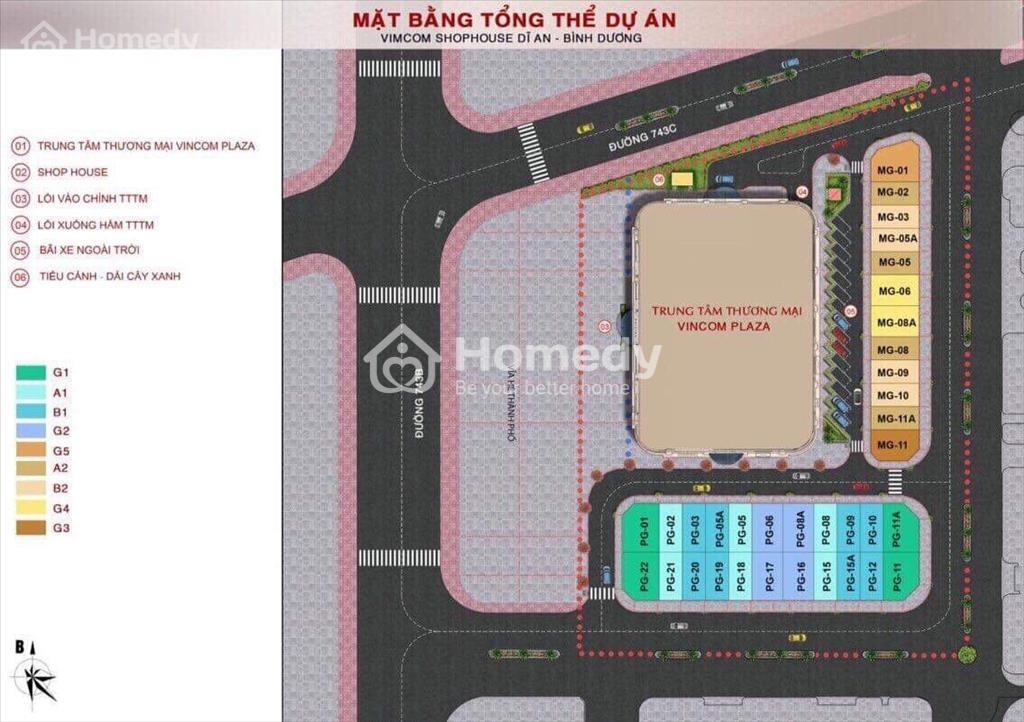 Vincom shophouse Dĩ An