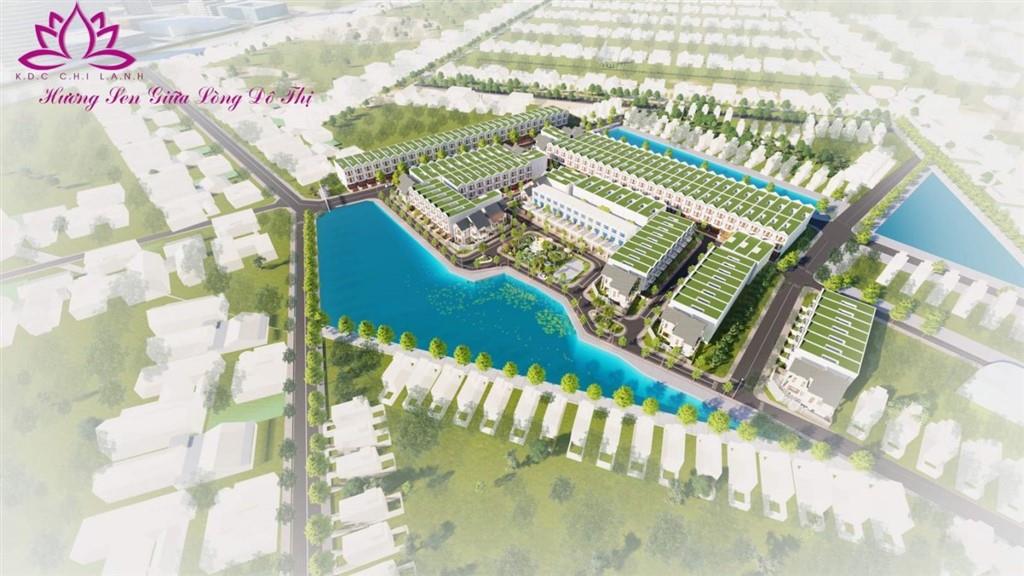 Phối cảnh tổng thể dự án Khu dân cư Chí Lành