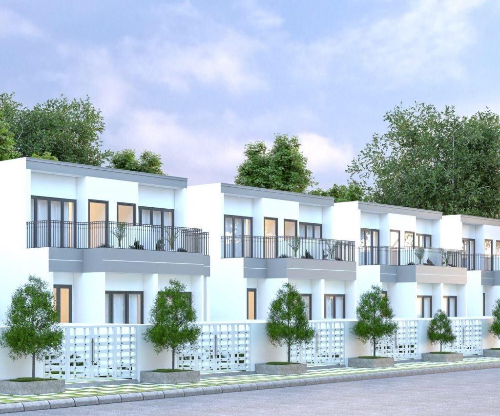 Hình ảnh phối cảnh khu nhà phố liền kề Home Garden Đức Hòa - Long An