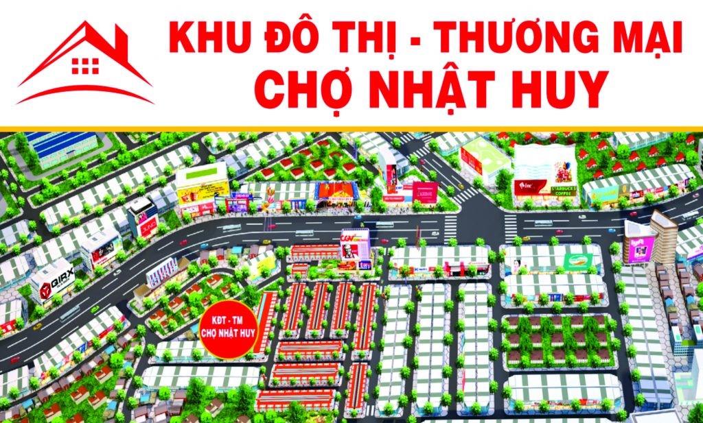 Phối cảnh tổng thể dự án Khu đô thị thương mại chợ Nhật Huy