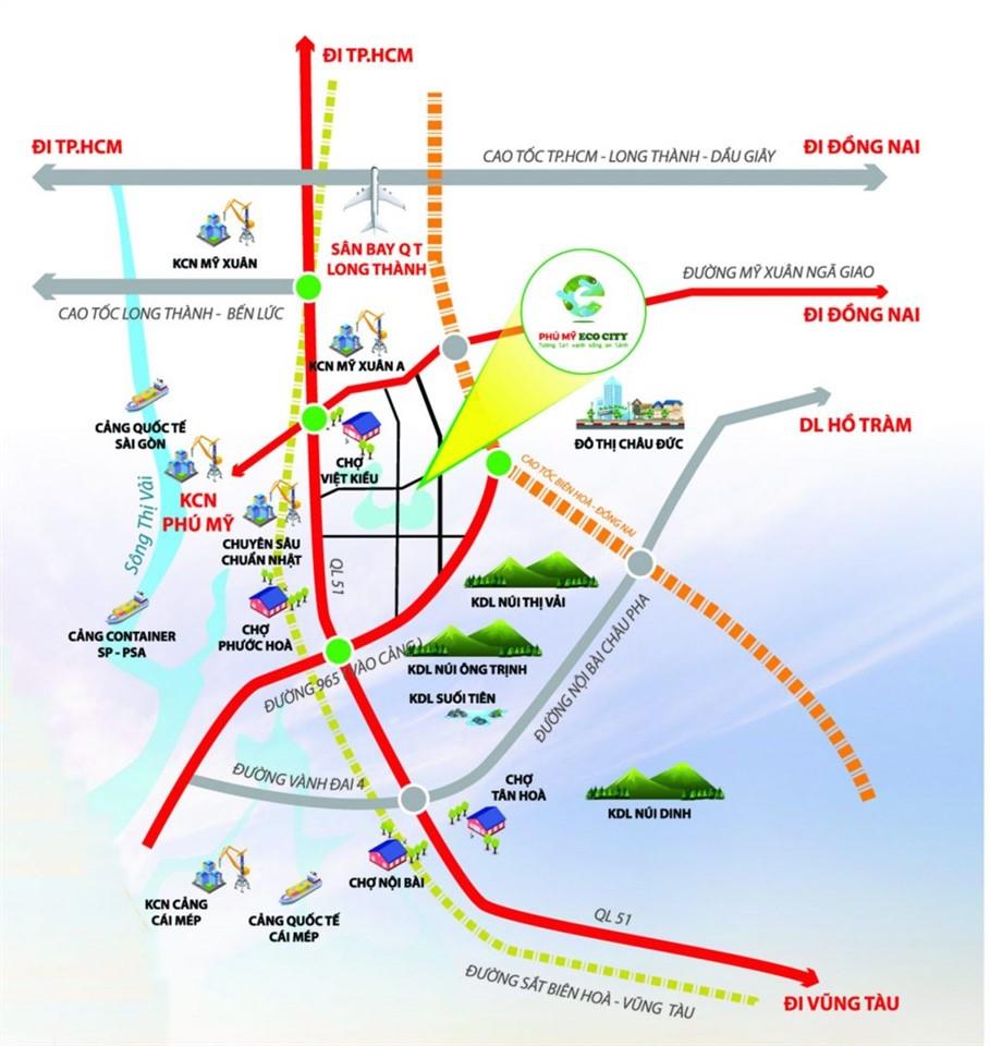 Vị trí dự án Phú Mỹ Eco City
