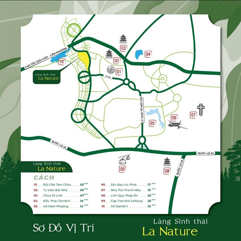 Vị trí dự án Làng sinh thái La Nature