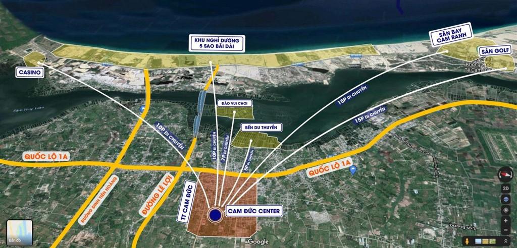 Vị trí dự án Cam Đức Center