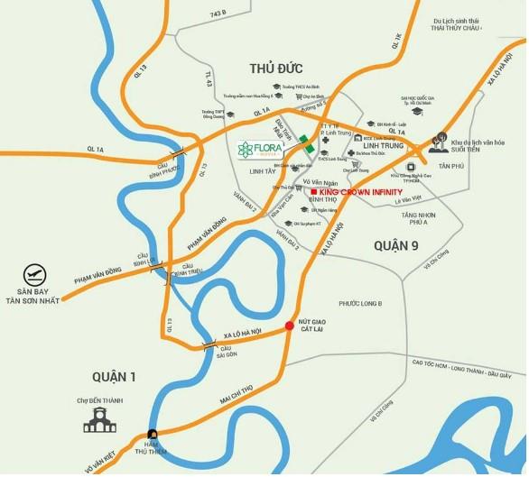 Vị trí dự án King Crown Infinity