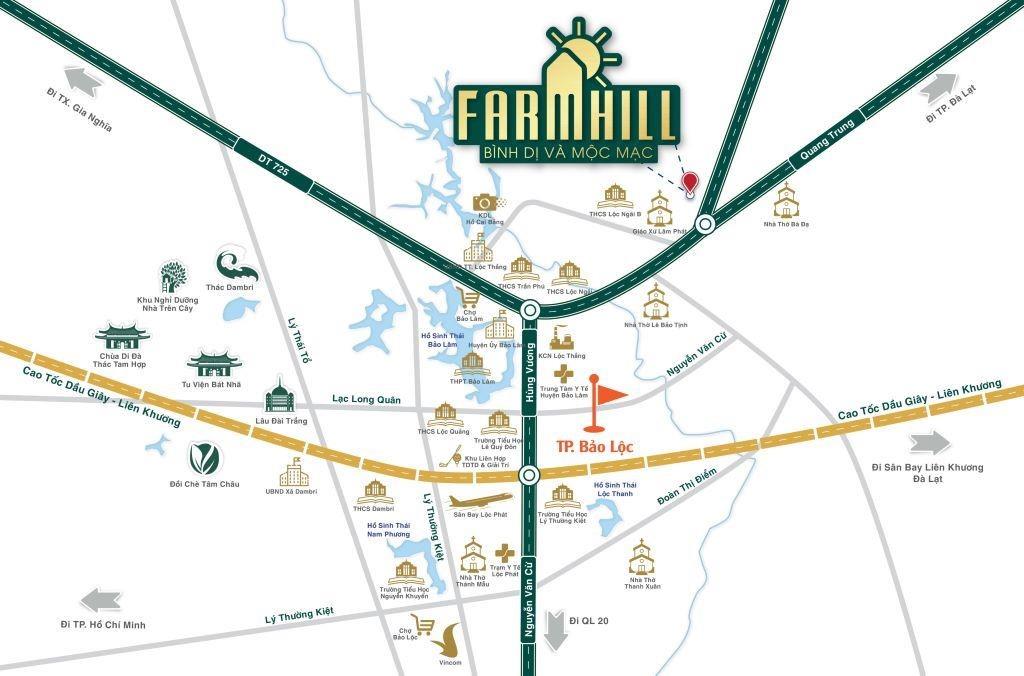 Vị trí dự án Farm Hill