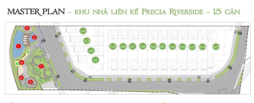 Nhà phố Precia Riverside