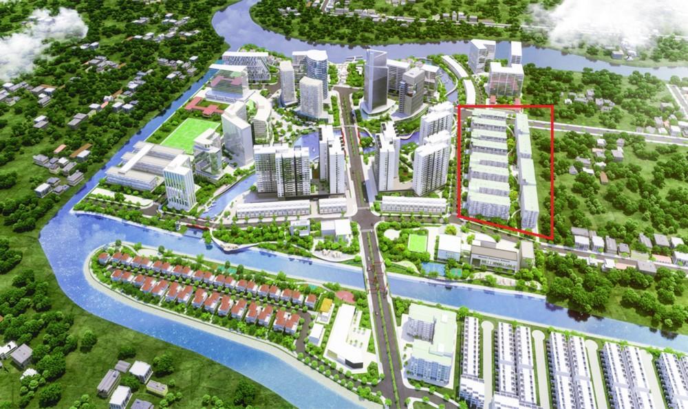 Vị trí dự án EhomeS Nam Sài Gòn trong KĐT Mizuki Park