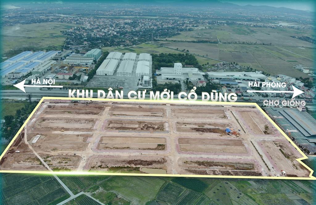 Vị trí dự án Khu đô thị mới Cổ Dũng