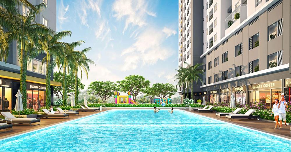 A pool next to a building

Description automatically generated with low confidence