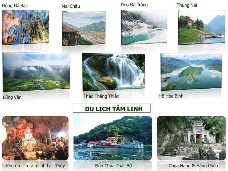 Các điểm du lịch kế cận dự án Hòa Bình Green Valley